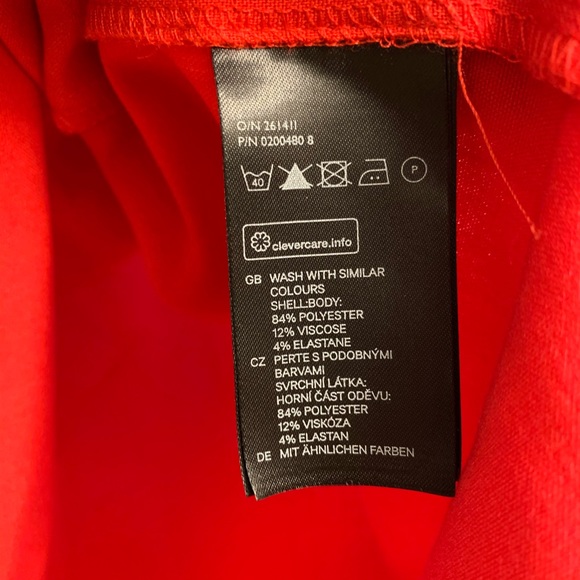 DIVIDED by H&M-Women’s Red Dress-Sz 14 NWT - Picture 5 of 5